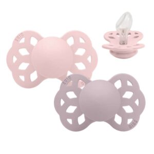 Køb BIBS Anatomisk Infinity Sut - 2-Pak - Str. 2 - Silikone - Blossom/Dusky Lilac online billigt tilbud rabat legetøj