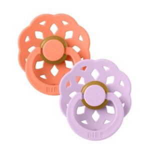 Køb BIBS Boheme Sut - 2-Pak - Str. 2 - Naturgummi - Papaya/Violet Sky online billigt tilbud rabat legetøj