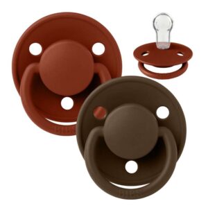 Køb BIBS De Lux Sut - 2-Pak - Onesize - Silikone - Rust/Mocha online billigt tilbud rabat legetøj
