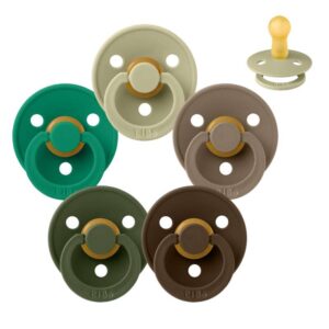 Køb BIBS Rund Colour Sut - Sampak - 5 stk. - Str. 2 - Forest Floor online billigt tilbud rabat legetøj