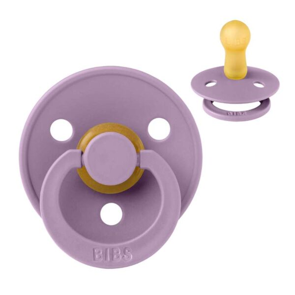 Køb BIBS Rund Colour Sut - Str. 2 - Naturgummi - Lavender online billigt tilbud rabat legetøj