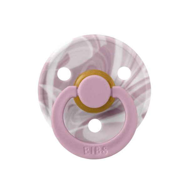 Køb BIBS Rund Colour Sut - Str. 2 - Naturgummi - Tie-Dye Heather/White online billigt tilbud rabat legetøj