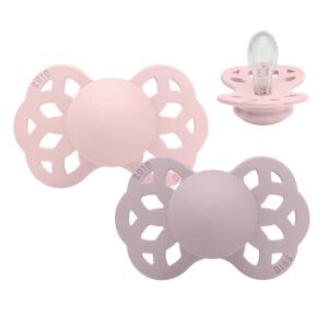 Køb BIBS Symmetrisk Infinity Sut - 2-Pak - Str. 1 - Silikone - Blossom/Dusky Lilac online billigt tilbud rabat legetøj