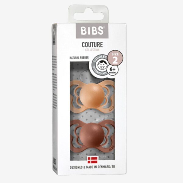 Køb Bibs Couture Sutter - Silikone - Peach/woodchuck str. Str. 2 (6 mdr. +) online billigt tilbud rabat legetøj