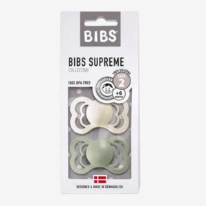 Køb Bibs Supreme Silikone Ivory/sage str. Str. 2 (6 mdr. +) online billigt tilbud rabat legetøj