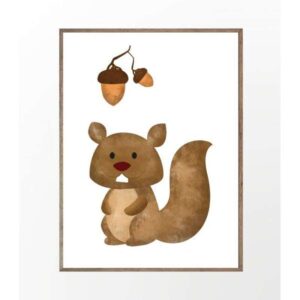 Køb Børneplakat egern online billigt tilbud rabat legetøj