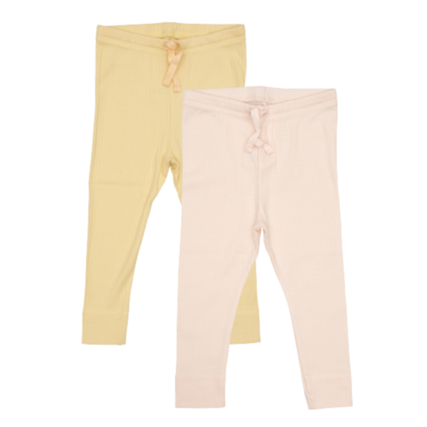 Køb Copenhagen Colors 2 Pack Leggings - Gul / Soft Pink str. 92 online billigt tilbud rabat legetøj