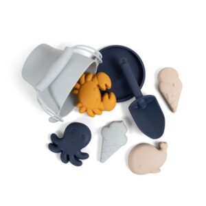 Køb Filibabba Silikone Strandsæt - Kolde Farver online billigt tilbud rabat legetøj