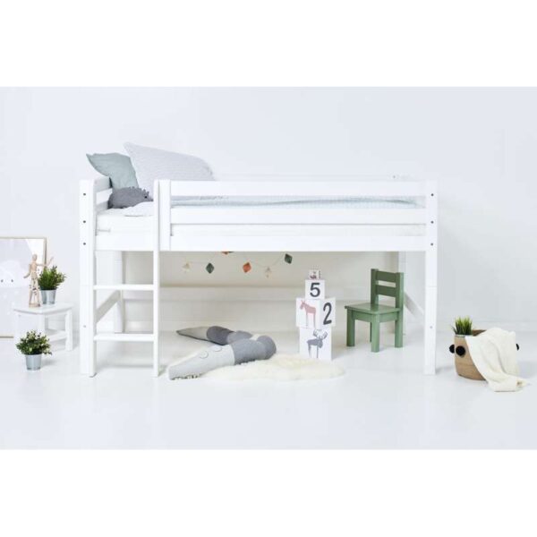 Køb Hoppekids ECO Luxury Halvhøj Modul 120x200 cm - hvid online billigt tilbud rabat legetøj