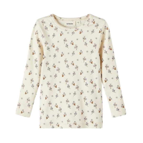 Køb Lil' Atelier Slim fit Bluse - Gaya - Turtledove str. 116 online billigt tilbud rabat legetøj