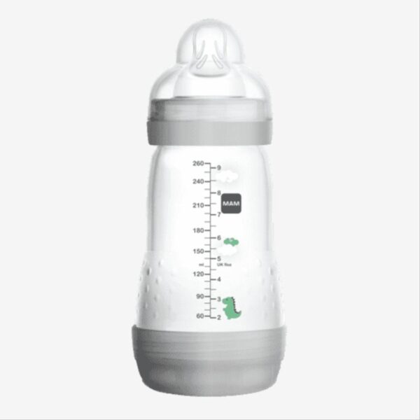 Køb MAM Sutteflaske - 0mdr+ - 260 ml. - Grå online billigt tilbud rabat legetøj
