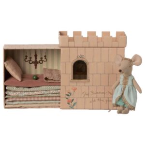 Køb Maileg Prinsessen på Ærten Storesøster Mus i Slot - Rosa (17 cm.) online billigt tilbud rabat legetøj