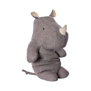 Køb Maileg Safari Friends - Medium Næsehorn Bamse - Grå (30 cm.) online billigt tilbud rabat legetøj