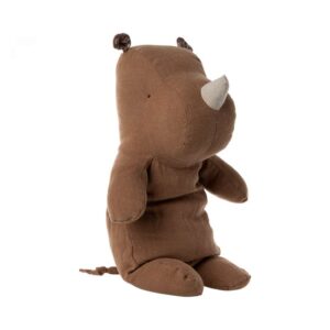 Køb Maileg Safari Friends - Medium Næsehorn Bamse - Lysebrun (34 cm.) online billigt tilbud rabat legetøj