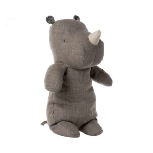 Køb Maileg Safari Friends - Medium Næsehorn Bamse - Mørkegrå (34 cm.) online billigt tilbud rabat legetøj