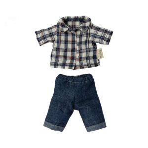 Køb Maileg Tøj til Far Mus - Skovmandsskjorte og Jeans online billigt tilbud rabat legetøj