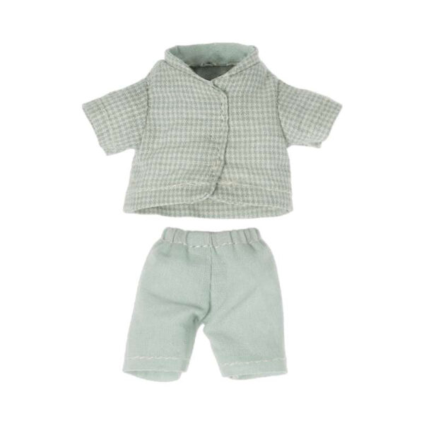 Køb Maileg Tøj til Lillebror Mus - Blåternet Pyjamas online billigt tilbud rabat legetøj