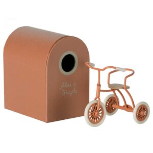 Køb Maileg Trehjulet Cykel med Garage - Koral (9 cm.) online billigt tilbud rabat legetøj