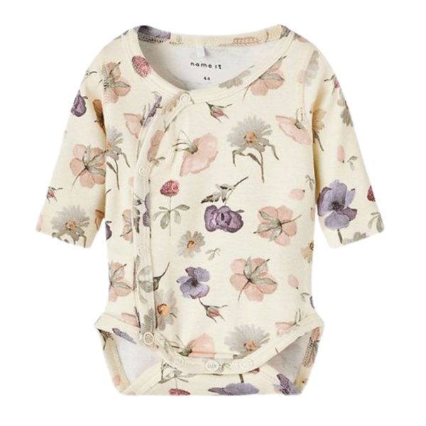 Køb Name it Body Præmatur - Wind - Blomster - Buttercream str. 48 online billigt tilbud rabat legetøj