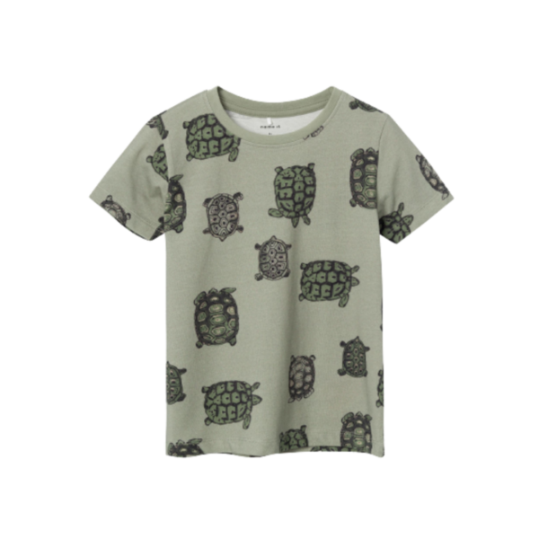 Køb Name it T-shirt - Jeppe - Skildpadder - Dried Sage str. 104 online billigt tilbud rabat legetøj