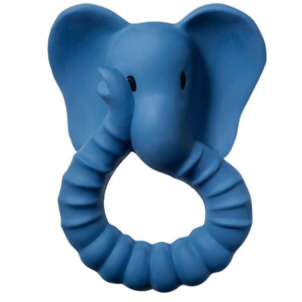 Køb Natruba Bidering i Naturgummi - Elefant - Blå online billigt tilbud rabat legetøj