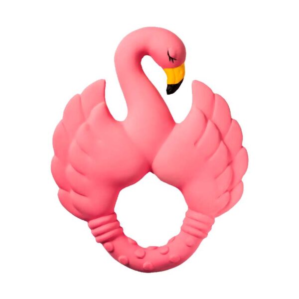 Køb Natruba Bidering i Naturgummi - Flamingo - Pink online billigt tilbud rabat legetøj