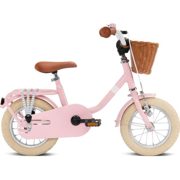 Køb PUKY STEEL CLASSIC 12 - Tohjulet Børnecykel m. Kurv - Retro Rosa online billigt tilbud rabat legetøj