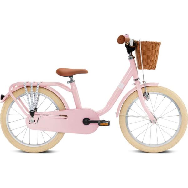 Køb PUKY STEEL CLASSIC 18 - Tohjulet Børnecykel m. Kurv - Retro Rosa online billigt tilbud rabat legetøj