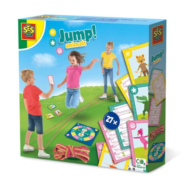 Køb SES Creative Hoppeelastik m. Aktivitetskort online billigt tilbud rabat legetøj