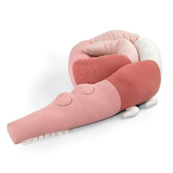 Køb Sebra Strikket pude/sengerand - Sleepy Croc - Blossom Pink online billigt tilbud rabat legetøj