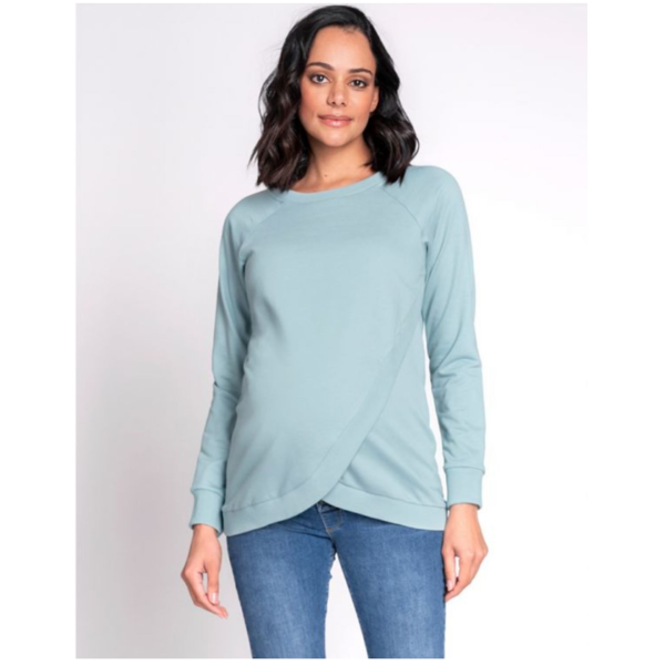 Køb Seraphine Vente- og Amme Sweatshirt - Sable -Sage str. M online billigt tilbud rabat legetøj