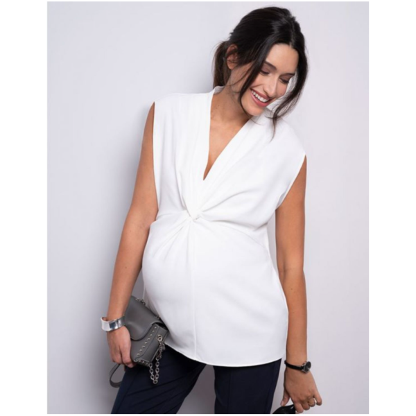 Køb Seraphine Vente-top med Front-twist - Rylie - Creme str. 36 online billigt tilbud rabat legetøj