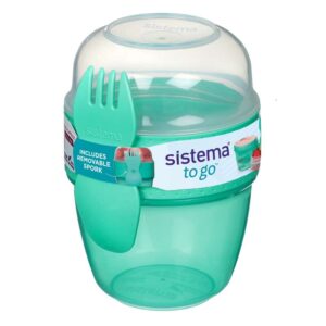 Køb Sistema Beholder til Madopbevaring - Snack Capsule To Go - 515 ml. - Minty Teal online billigt tilbud rabat legetøj