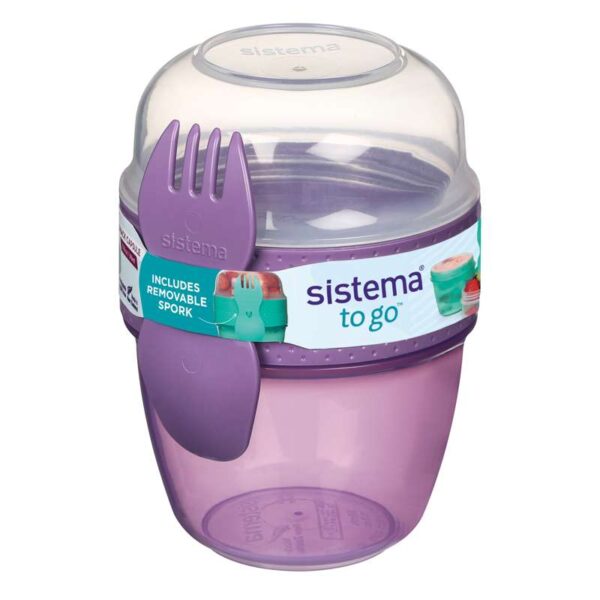 Køb Sistema Beholder til Madopbevaring - Snack Capsule To Go - 515 ml. - Misty Purple online billigt tilbud rabat legetøj