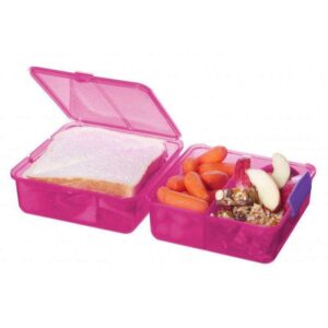 Køb Sistema Madkasse - Lunch Cube - Ruminddelt i 2 Lag - 1