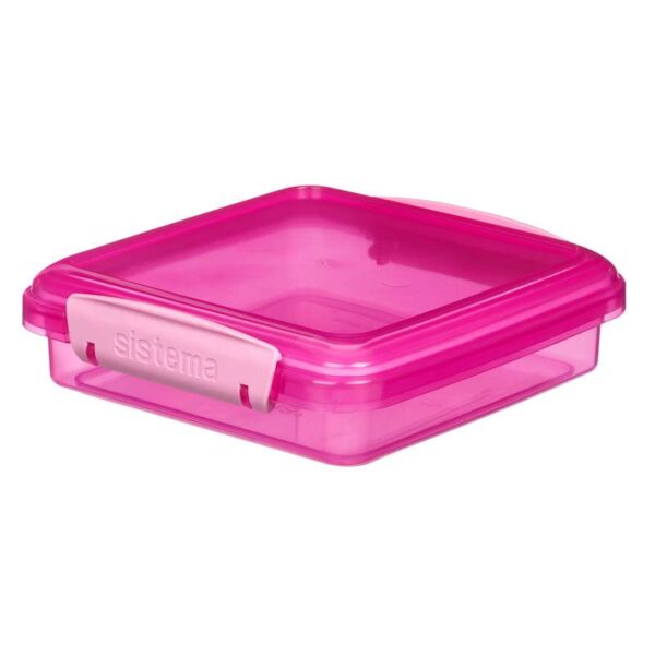 Køb Sistema Madkasse - Sandwich Box - 450 ml. - Pink online billigt tilbud rabat legetøj