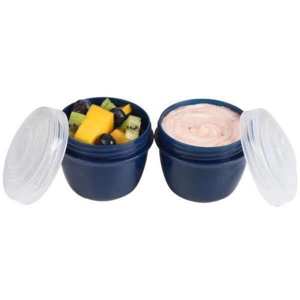 Køb Sistema RENEW - Yoghurtbøtter m. Skruelåg - 2-Pak - 150 ml. - Navy online billigt tilbud rabat legetøj