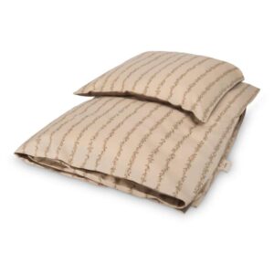 Køb That's Mine Junior sengetøj 100x140 cm - Leaves Stripe online billigt tilbud rabat legetøj