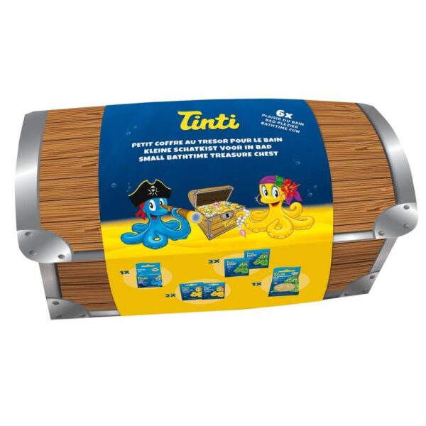 Køb Tinti Skattekiste med 6 produkter til badesjov online billigt tilbud rabat legetøj