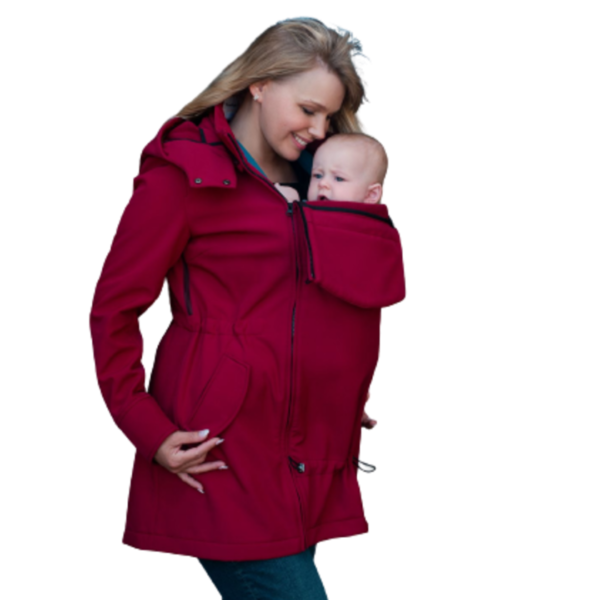 Køb Wombat & Co. 4i1 Softshell Bærejakke - Cherry Red str. XXL online billigt tilbud rabat legetøj