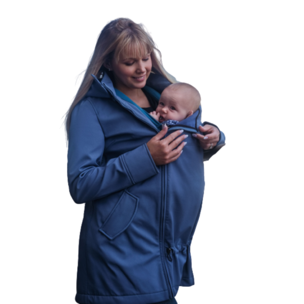 Køb Wombat & Co. 4i1 Softshell Bærejakke - Light Blue str. XXL online billigt tilbud rabat legetøj