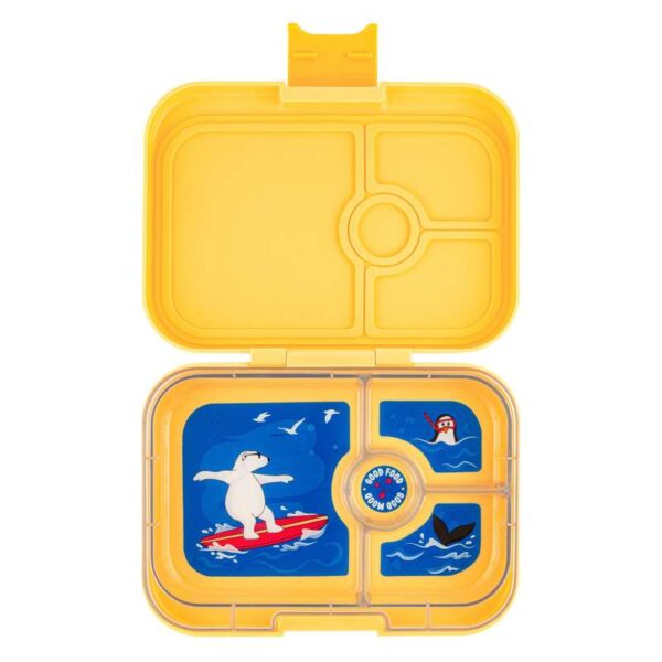 Køb Yumbox Madkasse - Panino - 4 rum - Yoyo Yellow/Polar Bear online billigt tilbud rabat legetøj