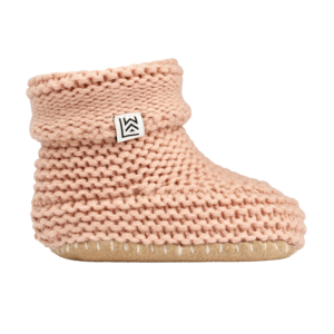 Køb Liewood baby booties i strikket uld - Vigge - Tuscany rose - 9-12 mdr. online billigt tilbud rabat legetøj