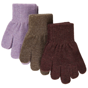 Køb Mikk-line magiske strikvanter med glimmer - 3 pack - Dark Mink/Black Slate/Chalk Violet - 4-7 år online billigt tilbud rabat legetøj