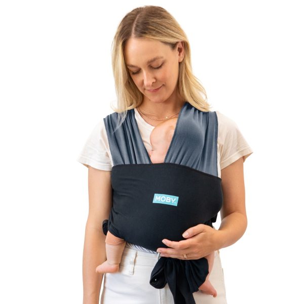 Køb Moby Easy Wrap Carrier - Charcoal/Black online billigt tilbud rabat legetøj