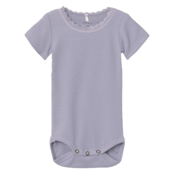 Køb Name it body i rib med korte ærmer - Kab - Heirloom Lilac - 92 online billigt tilbud rabat legetøj