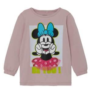 Køb Name it t-shirt med lange ærmer - Minnie Mouse - Violet ice - 110 online billigt tilbud rabat legetøj